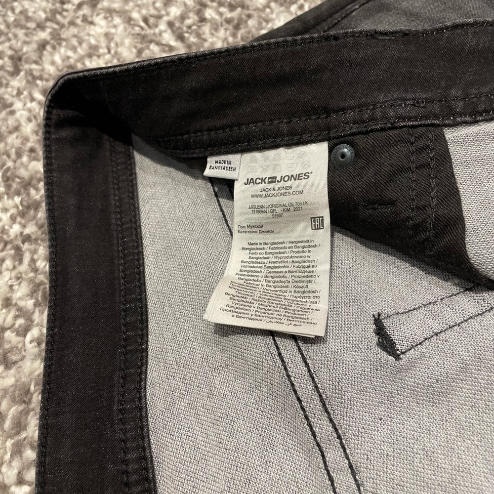 Jack & Jones Black Washed Jean - Picture 8 of 9